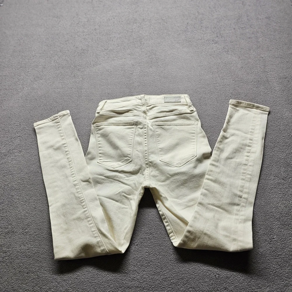 Abercrombie & Fitch Curve Love Super Skinny Jeans Womens 24/00S White High Rise